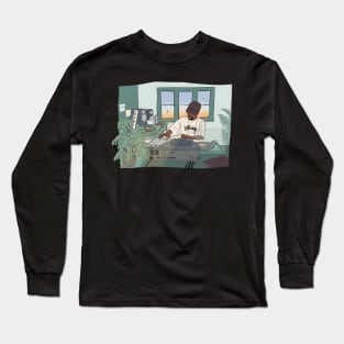 J Dilla in Home Long Sleeve T-Shirt